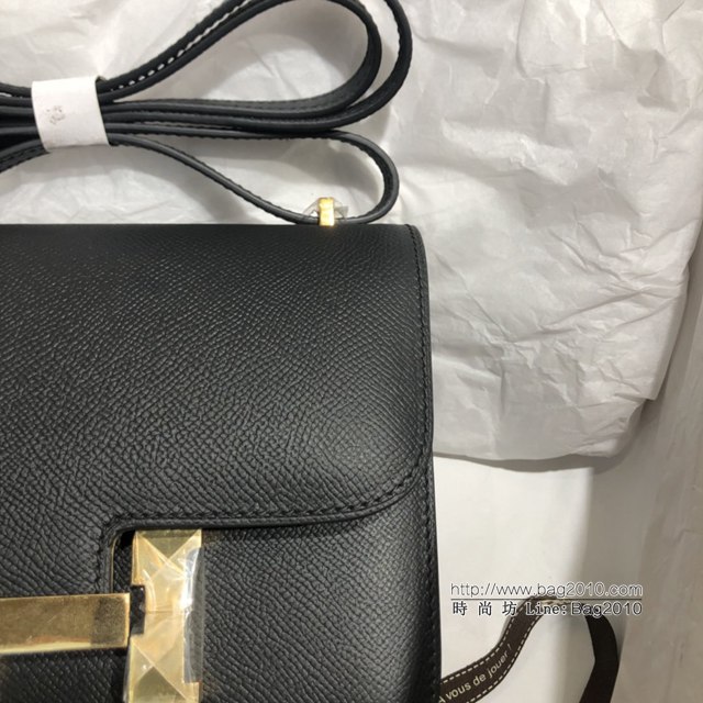 Hermes空姐包 愛馬仕Constance半手工19cm Epsom掌紋小牛進口皮 Hermes單肩斜挎包  tdh2113
